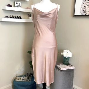 NWOT Satin Like Slip Dress
